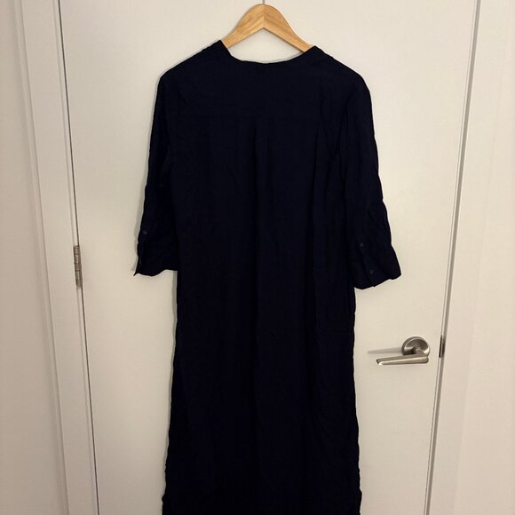 Uniqlo quarter sleeve dark navy dress - Picture 2 of 2